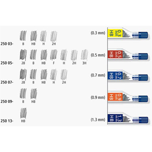 STAEDTLER MARS MICROGRAPH LEAD B 0.5mm Tube12