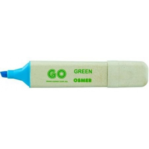 OSMER RECYCLED HIGHLIGHTER Chisel Tip, Blue