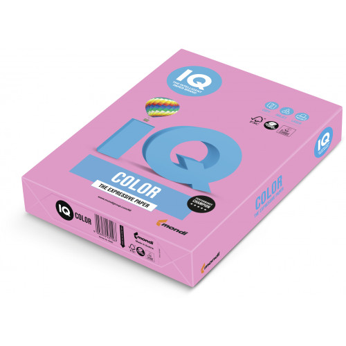 MONDI IQ NEON PINK A4 PAPER 80GSM REAM 500 Neon Pink
