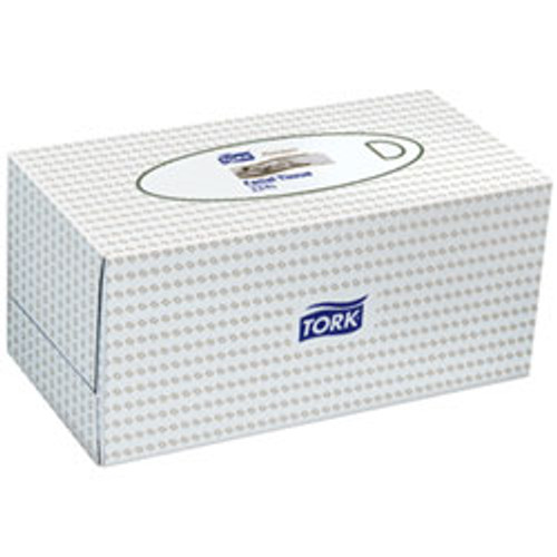 Tork Extra Soft Premium 2 Ply Facial Tissue 224 Sheets, Carton of 24