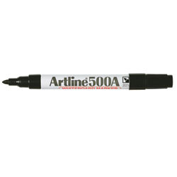 Artline 500A Whiteboard Marker Black, Pack of 12