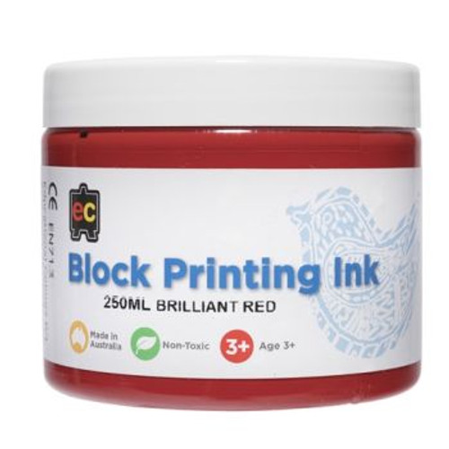 BLOCK PRINTING 250ML BR.RED