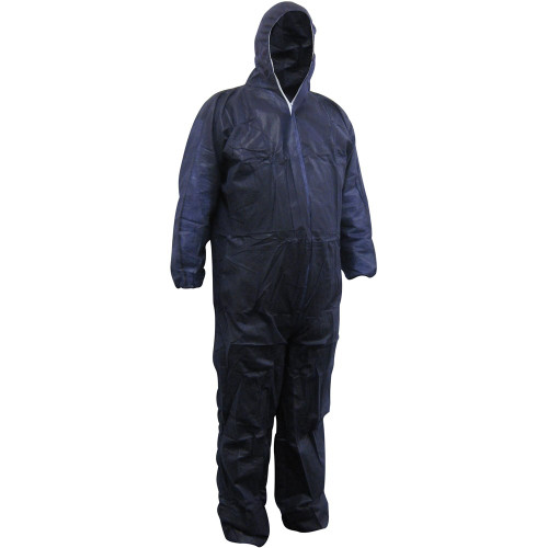 MAXISAFE DISPOSABLE COVERALLS Polypropylene Washable Blue X Large
