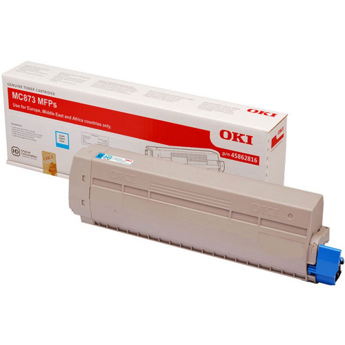 OKI MC873 ORIGINAL CYAN TONER 10K (45862830)