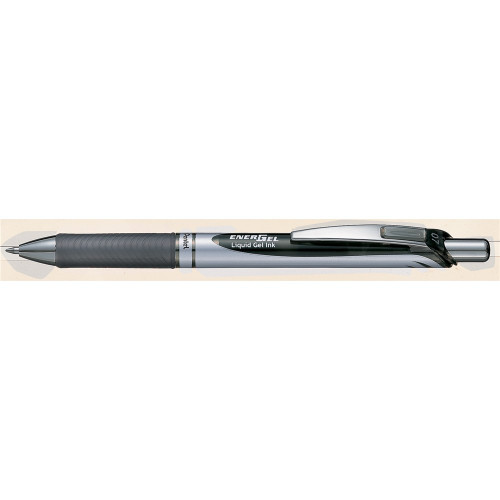 Pentel BL77 Energel Xm Deluxe Retractable Gel Ink Pen 0.7mm Black, Each