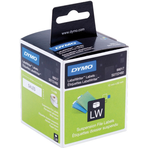 DYMO LABELWRITER - LABELS Suspension File 12 x 50mm (Box of 220)