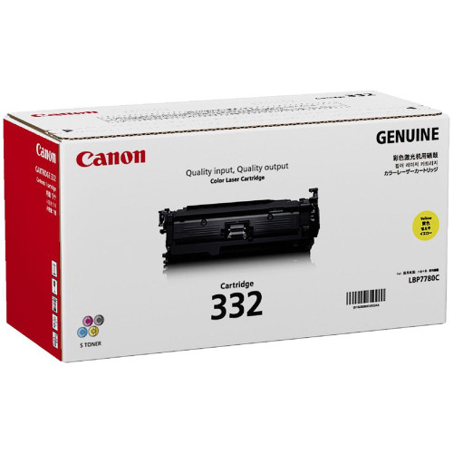 CANON CART-332 ORIGINAL YELLOW TONER CARTRIDGE 6.4K Suits LBP7780CX