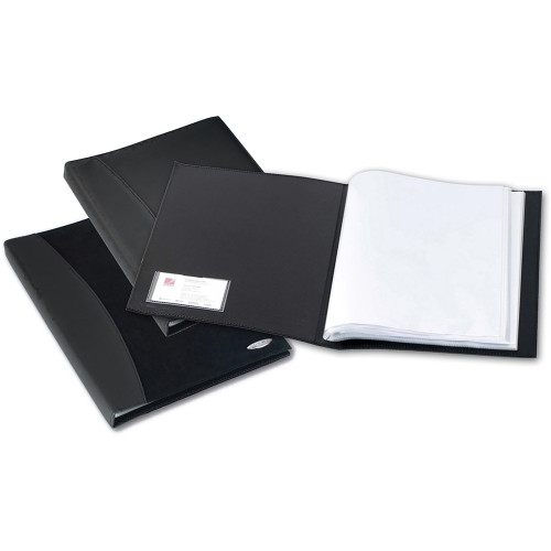 REXEL SOFT TOUCH DISPLAY BOOK A4 36 Pocket Black 2101189