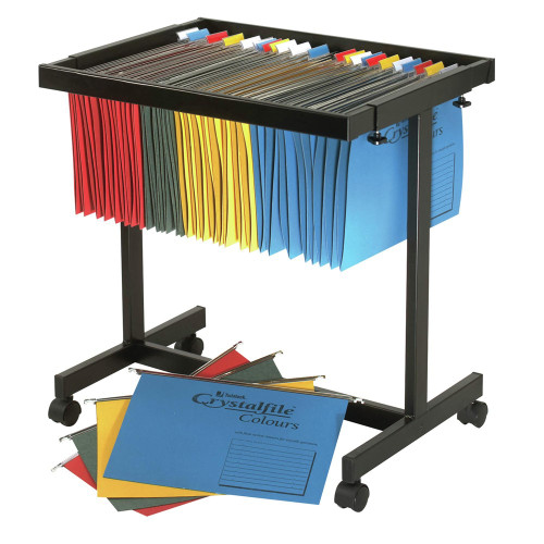 CRYSTALFILE SUSPENSION FILLING TROLLEY Adjustable Black ** ETA 6/7/2026 **