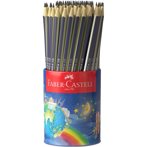 Faber-Castell Goldfaber Graphite Pencil 2B, Tin Cup of 72 (11-112572)