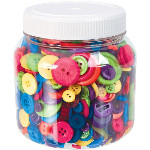 ZART BUTTONS BRIGHT ASSORTED Pack of 600g
