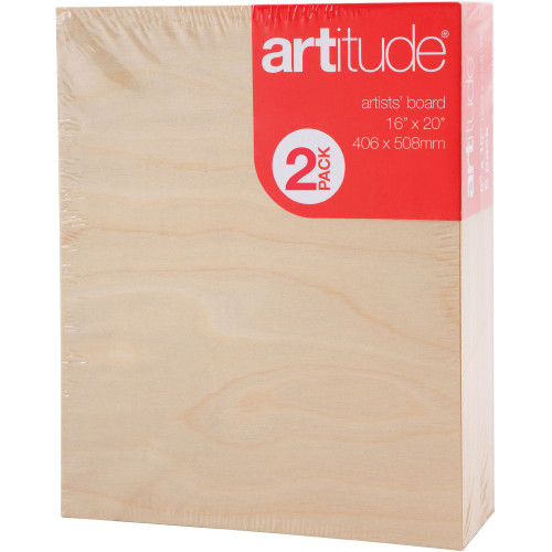 Artitude Board 16x20 Inch Thick Edge Pack of 2