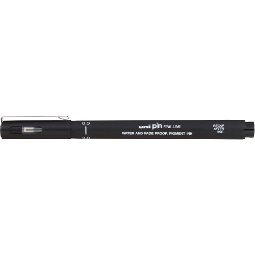 UNI PIN FINE LINER 0.3 BLACK PIN03200BK