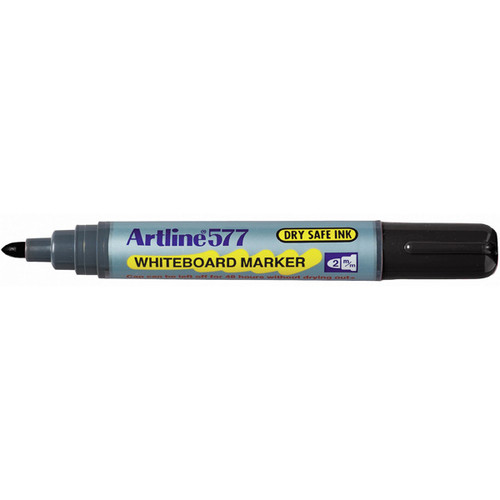 ARTLINE 517/577 DRYSAFE WHITEBOARD MARKERS Black Bx12