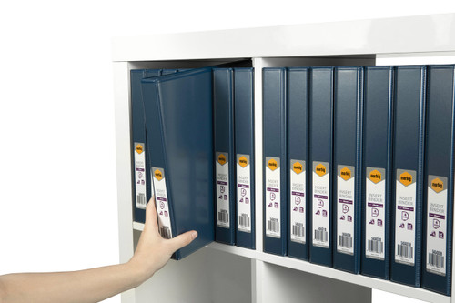 MARBIG ENVIRO CLEARVIEW INSERT BINDERS A4 4 'D' 25mm Blue