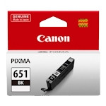 CANON CLI-651 ORIGINAL BLACK INK CARTRIDGE Suits Pixma iP7260 / MG5460 / MG6360 / MX926
