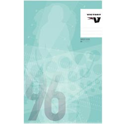 VICTORY BINDER BOOK STAPLED A4 96Pg 7 Hole Feint Ruled