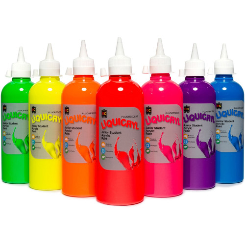 EC LIQUICRYL PAINT 500ml Fluorescent Scarlett