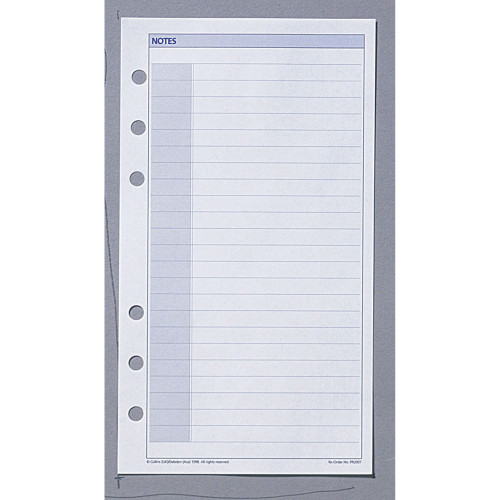 DEBDEN DAYPLANNER DESK EDITION REFILLS  PKT 2  - 7 RING Notepad - White