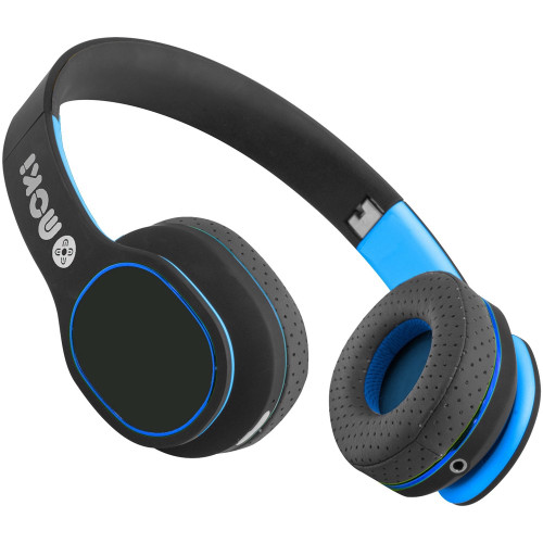 Moki Navigator Kids Active Noise Cancellation (ANC) Wireless Volume Limited Headphones Blue