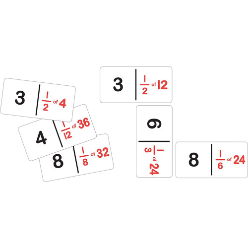 TFC Dominoes Game Fraction Number Set A