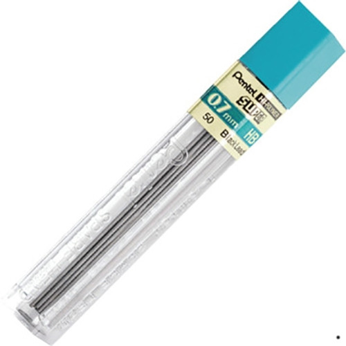 PENTEL MECHANICAL PENCIL LEAD REFILLS 0.7mm HB ( tube of 12 )