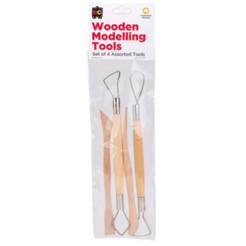 WOODEN MODELLING TOOLS SET OF 4