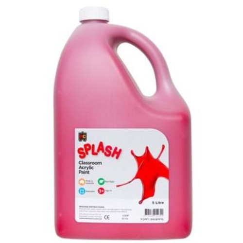 SPLASH CLASSROOM ACRYLIC 5L POPPY (MAGENTA)