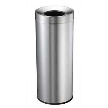 Compass 28L Brushed S/Steel Tidy Bin With Galvanised Liner, Each
