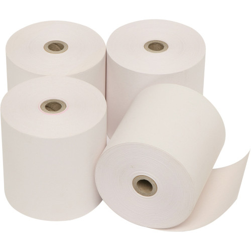 MARBIG CALC/REGISTER ROLLS 76x76x11.5mm 2Ply (Pack of 4)