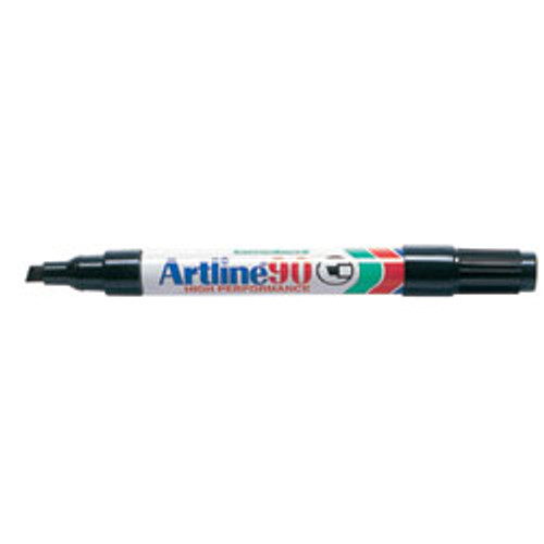 Artline 90 Permanent Markers Black, Pack of 12