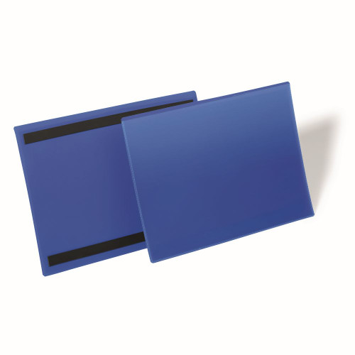 DURABLE LOGISTICS POCKETS MAGNETIC DOCUMENT POUCH A4 LANDSCAPE PACK 50