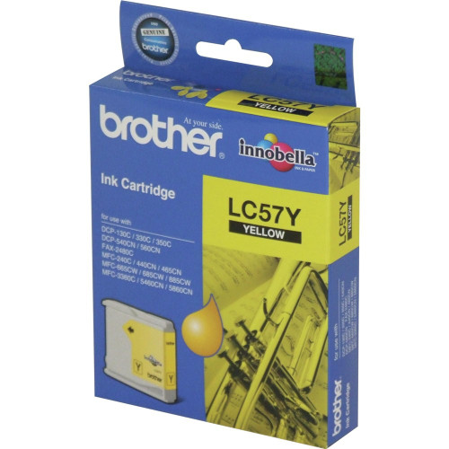 BROTHER LC-57 ORIGINAL YELLOW INK CARTRIDGE