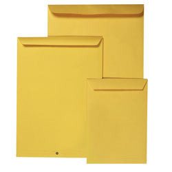 TUDOR POCKET ENVELOPES KRAFT B4 353x250 PeelNSeal Hvy Gold (142878)