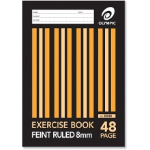 Olympic Exercise Book E848 A4 48 Page 8mm Feitn Ruled with Margin (140748)