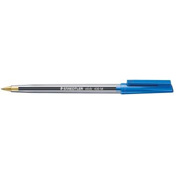 Staedtler Ballpoint Pen Stick 430 Medium - Blue, Box of 10