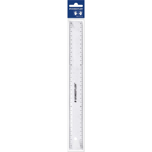 Staedtler 562 Plastic Ruler 30cm - Clear, Each