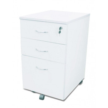 FOI MOBILE PEDESTAL 2 drawers &1 file White 465x476x680mm