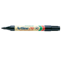 ARTLINE 70 PERMANENT MARKERS Med Bullet Black, Bx12