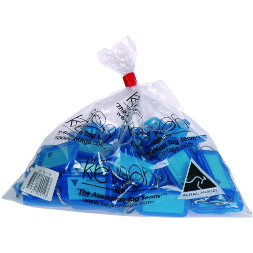 KEVRON ID5 KEY TAGS Blue, Bag of 50