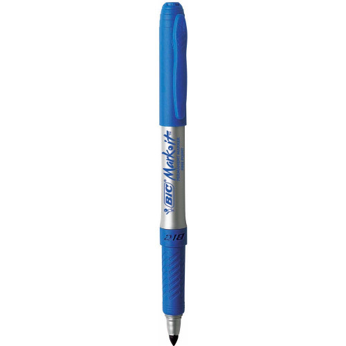 BIC MARK IT PERMANENT MARKER Fine Blue