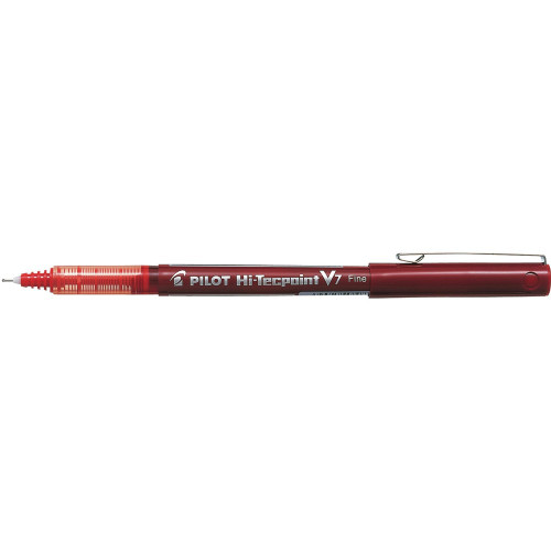 PILOT BX-V7 PEN RED 0.7 FINE 620132