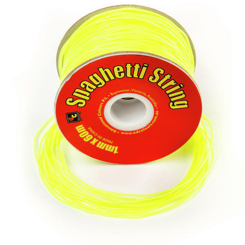 EC SPAGHETTI STRING 1mm X 60mt Fluro Yellow