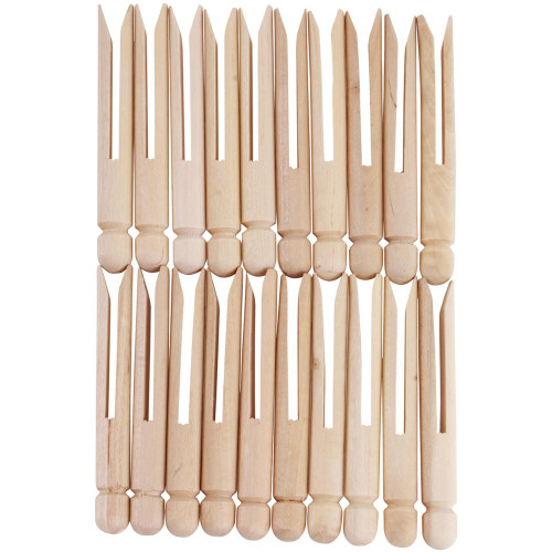 JASART WOODEN DOLLY PEGS Plain Pk24