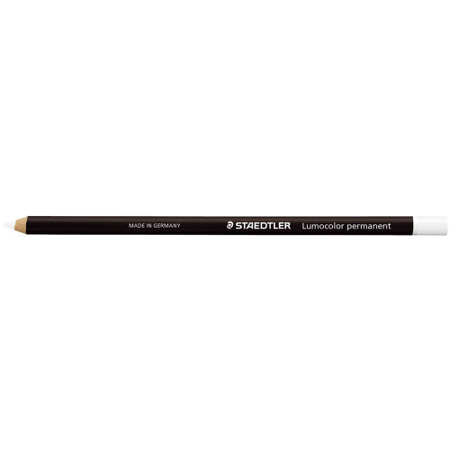 STAEDTLER GLASOCHROM PENCIL Lumocolour Permanent White, Each