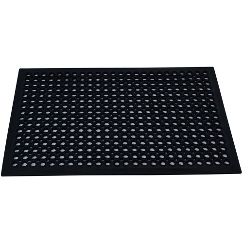 ITALPLAST Safewalk Rubber Mat 600mm x 900mm - Black, Each