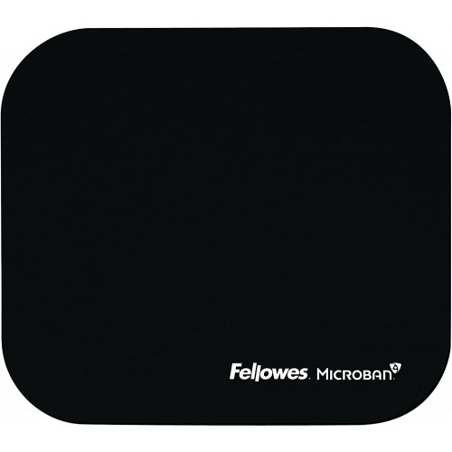FELLOWES MOUSE PAD OPTICAL MICROBAN BLACK