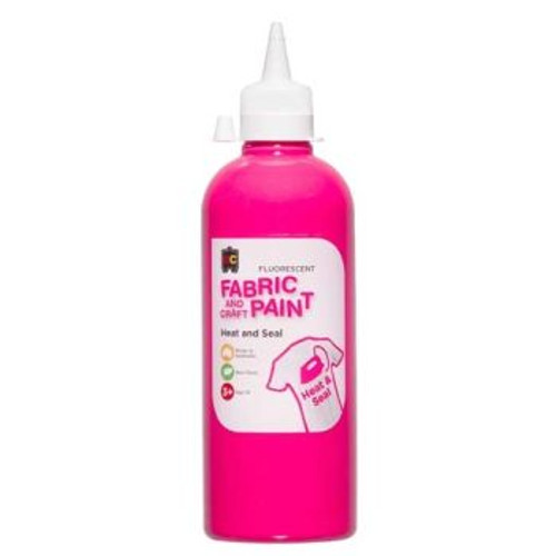 FLUORESCENT CRAFT PAINT 500ML PINK