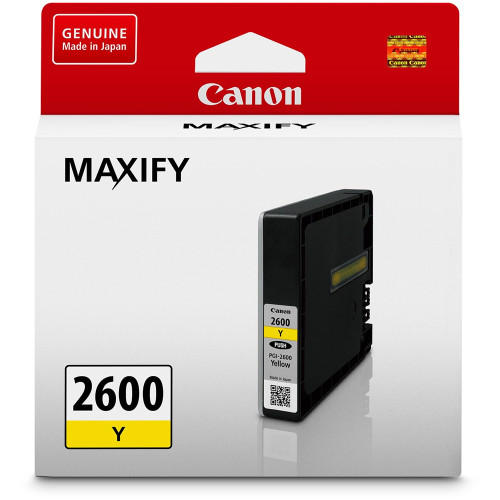 CANON PGI-2600Y YELLOW INK CARTRIDGE 700PG Suits Canon IB4060 / MB5060 / MB5360