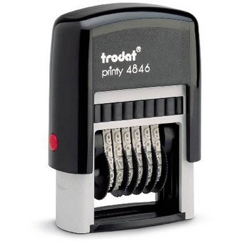 TRODAT 4846 PRINTY NMBRER 6 BAND 4MM BK